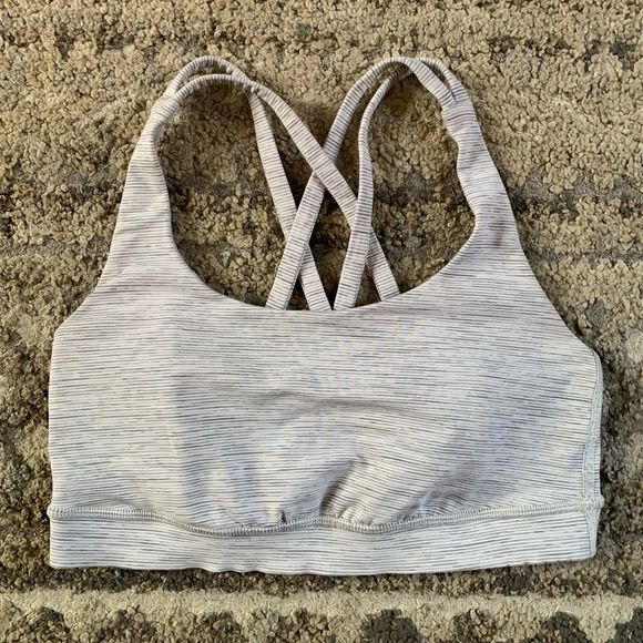 Lululemon Energy Bra Wee Are From Space Grey Alpine White 4 - Picture 1 of 7